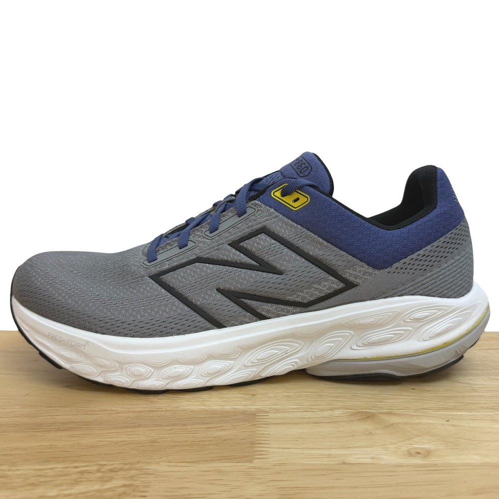 NEW New Balance Fresh Foam X 860v13 Mens 12.5 Grey Blue Stability Running Shoes